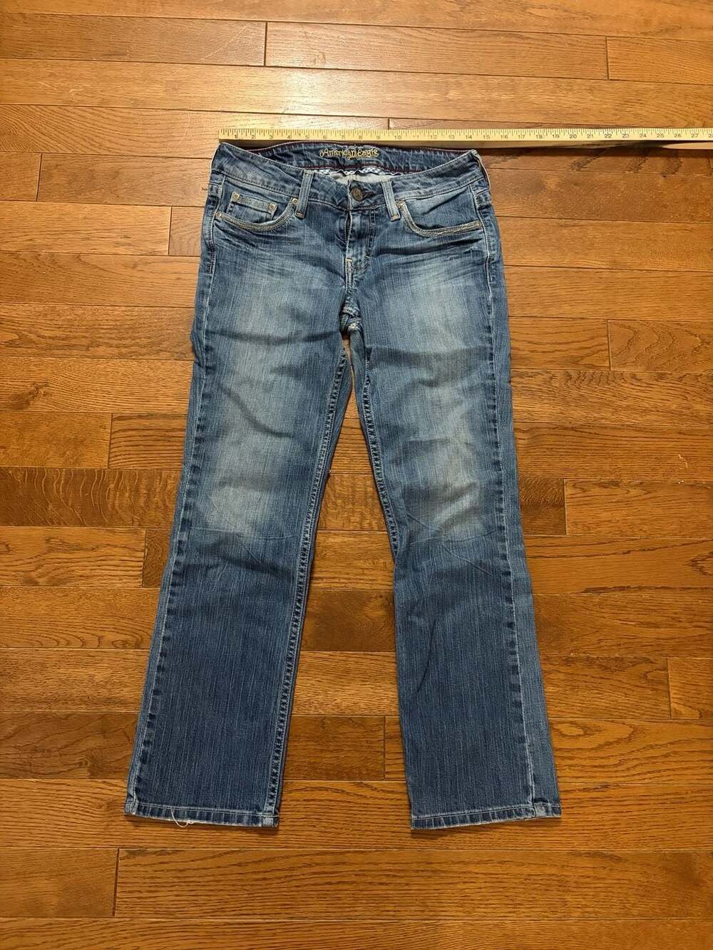 American Eagle Hipster ankle Jeans Size 6 Regular Blue Denim Bootcut